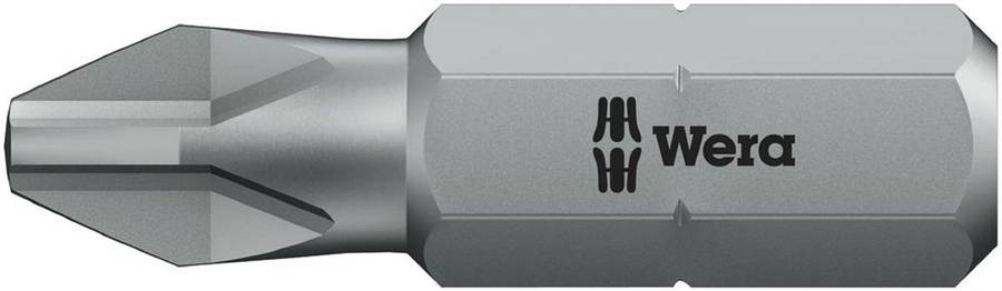 Wera (05072070001) Hex Driver Bit, Phillips, PH1 Bit, 25 mm Overall