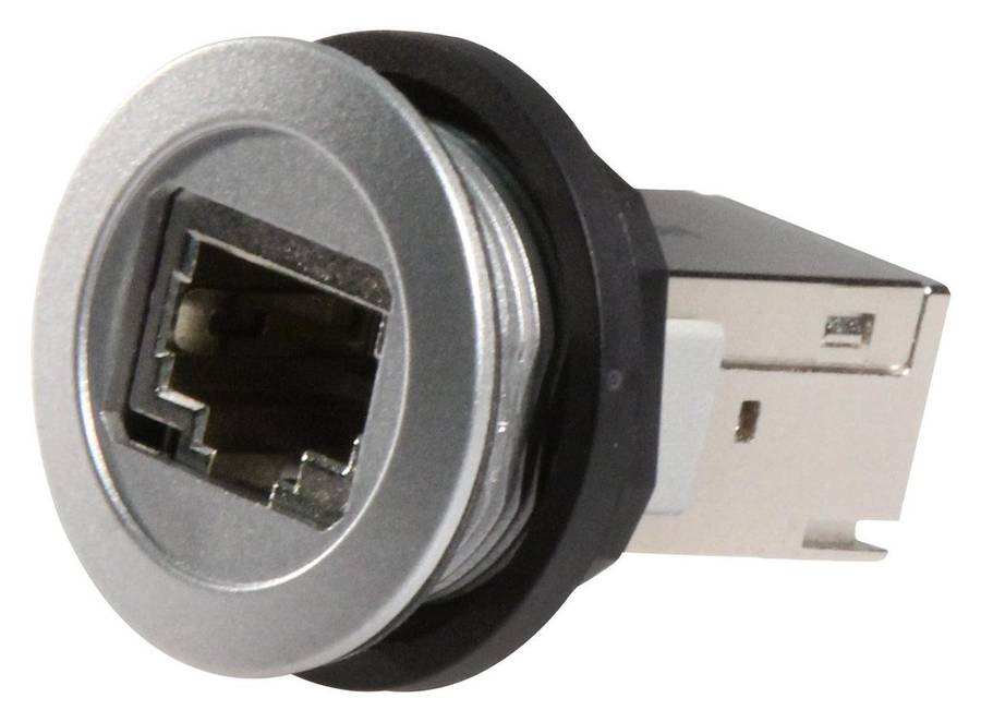 Harting (09454521560) In-Line Adapter, Cat6, RJ45, RJ45