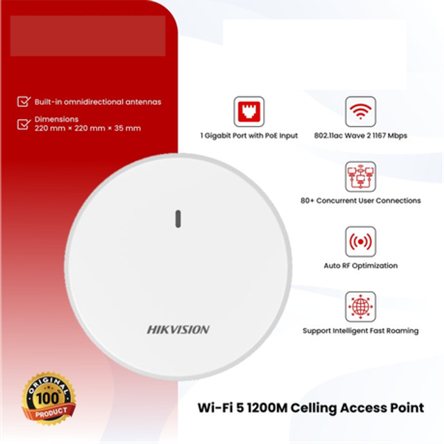 Wi-Fi 5 1200Mbps Celling Access Point - Wi-Fi 5 1200Mbps Celling Access Point