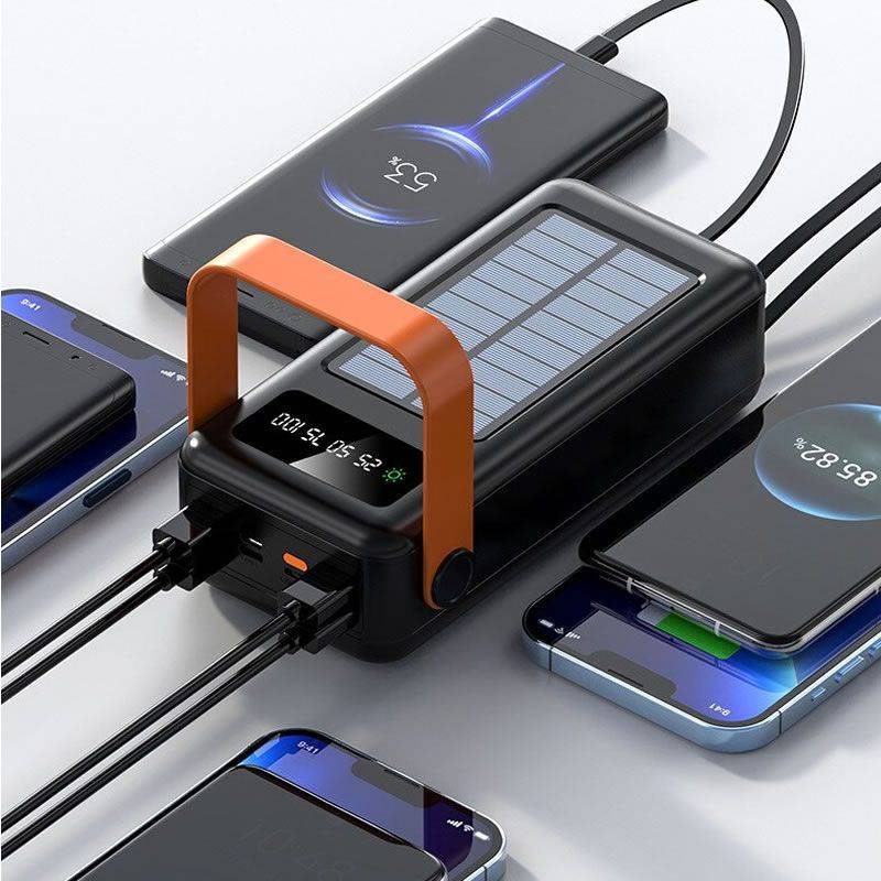 100000Mah Solar Power Bank With Hand Handle