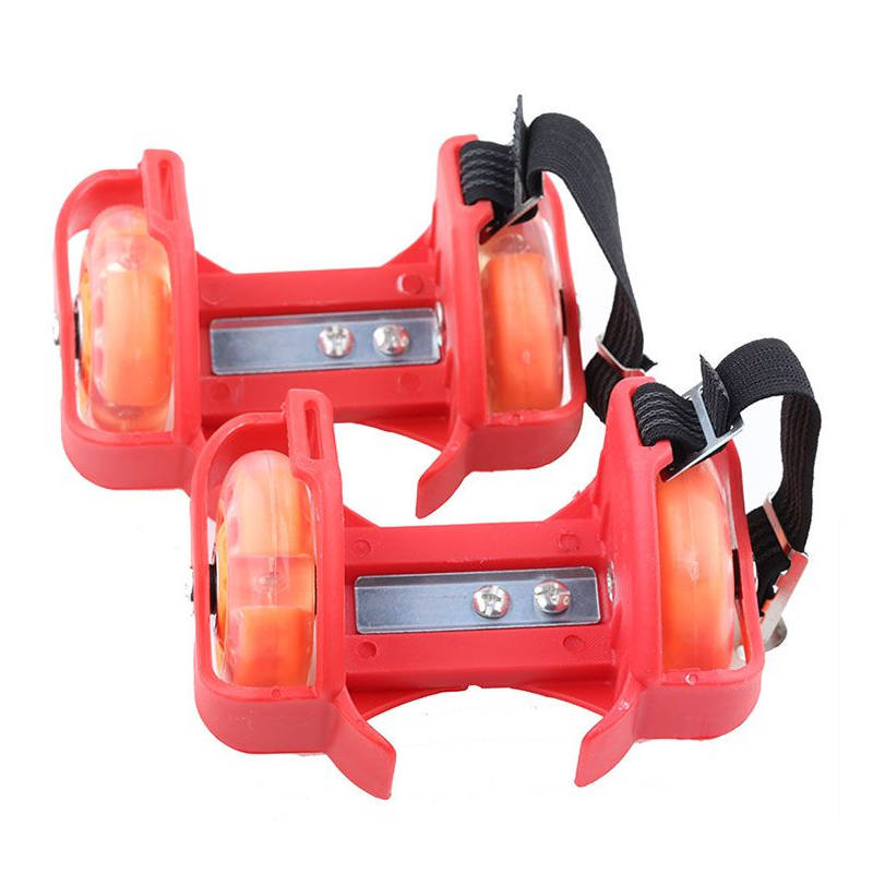 Adjustable Flashing Heel Roller Pulley Skates