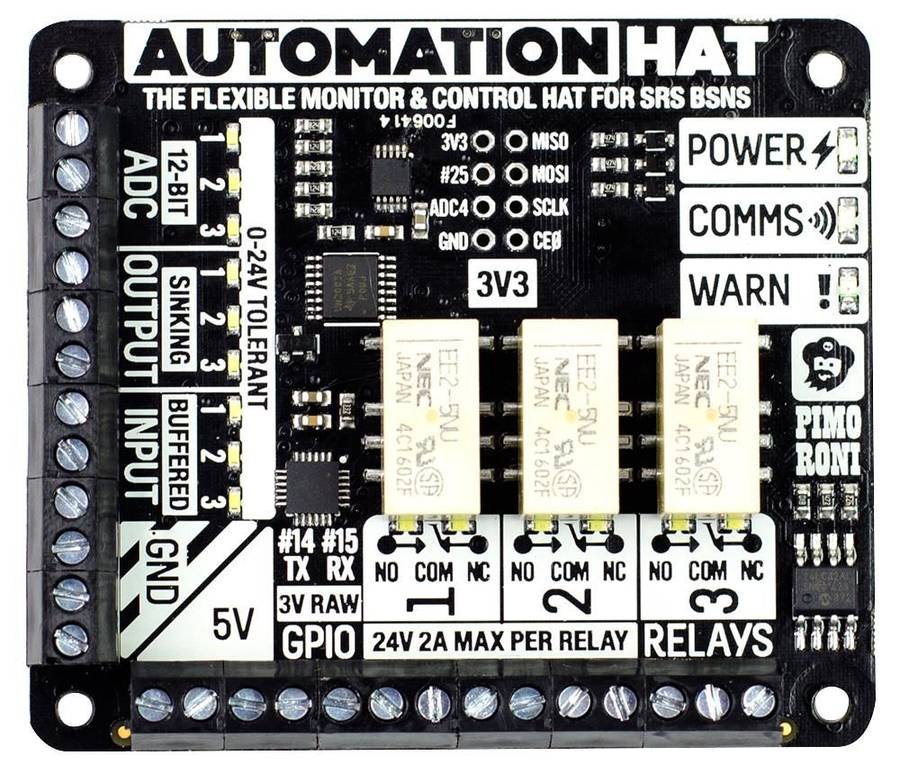 Pimoroni (PIM213) Automation HAT for Raspberry Pi
