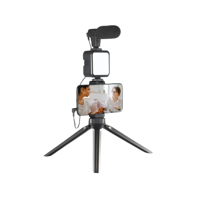 Vlogging Kit with Tripod LED Video Light & Phone Holder