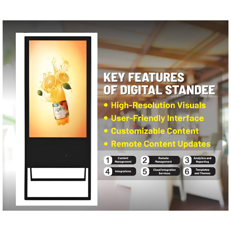 43-inch Digital Signage Standee Kiosk Full HD LED Display