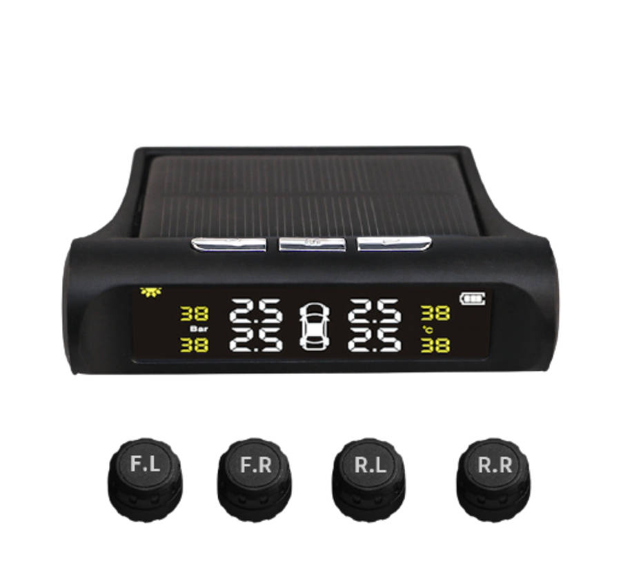 Advanced Solar Tire Pressure Monitoring System with Automatic Alert