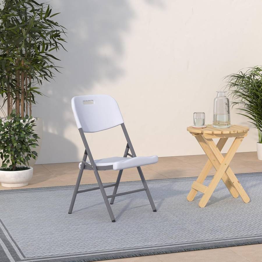 Foldable Chair- 2 pack white