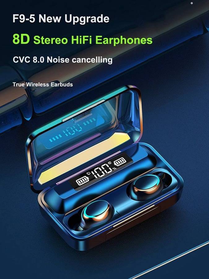 8D HiFi Sound Wireless Bluetooth Earbuds with Powerbank