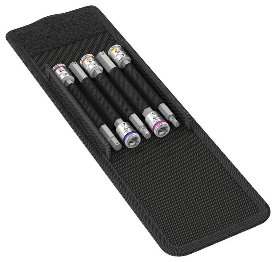 Wera (8740) Bit Set, Socket, 1/4" Drive, 5 Piece