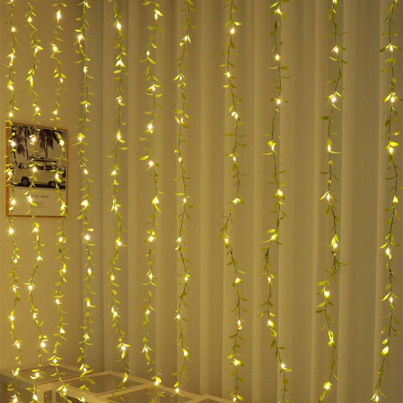 Curtain Strip light with Tree Leaves Shape - Yellow(warm white)