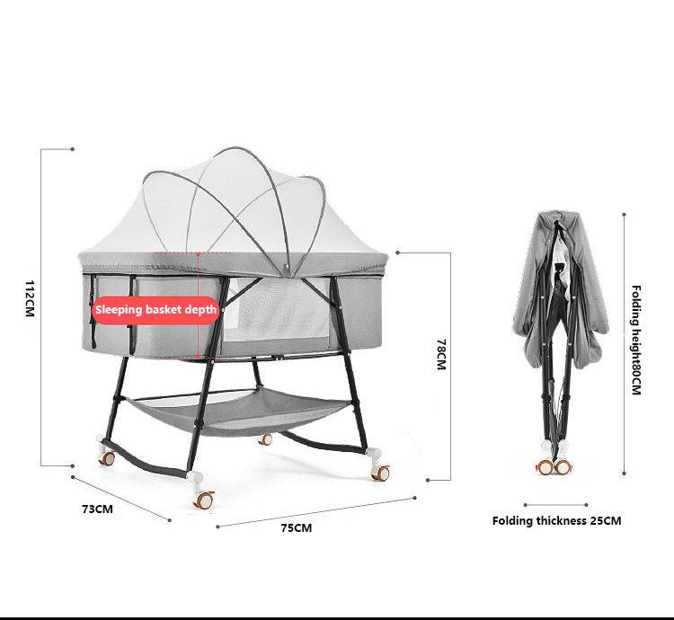 Baby Cradle Swing Crib (Grey) Baby Cradle Swing Crib (Grey) Baby Cradle Swing Crib (Grey) Baby Cradl
