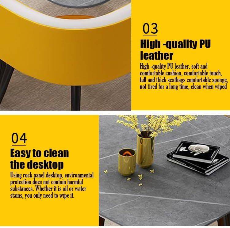 Modern Dining Set - 5 Piece Set-Grey