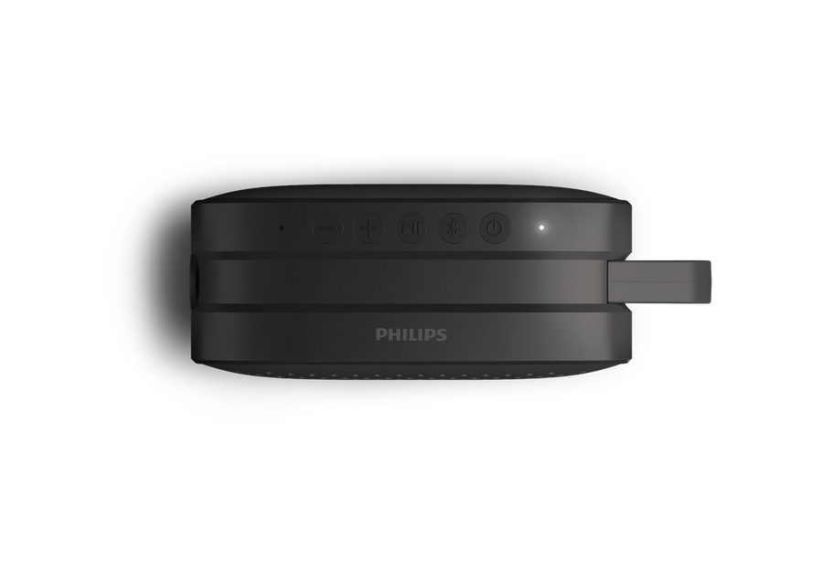 Philips Go TAS1209 Small Portable Bluetooth Speaker - Black