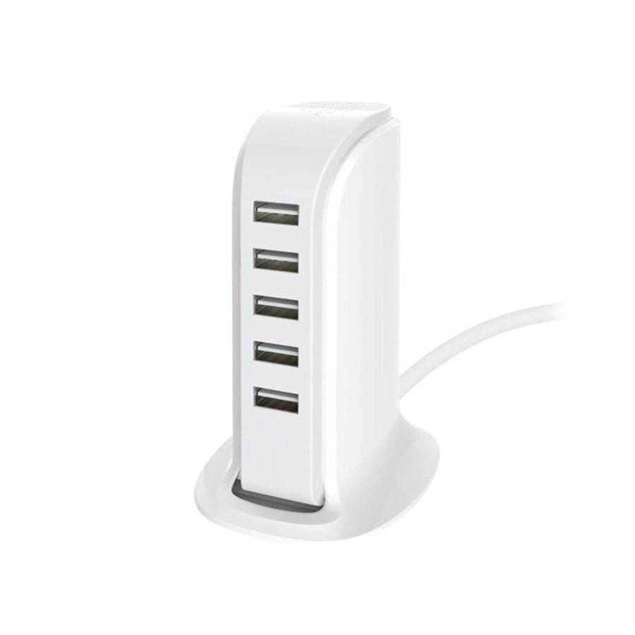 20W 5 USB Power Adapter Charger Socket Charging Dock for Smartphones Tablets