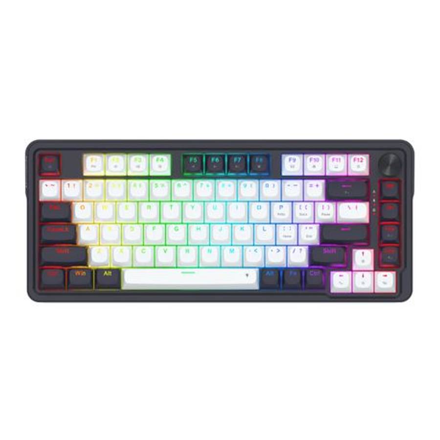 Redragon - K673 Ucal 75% Magnetic Ultramag Switch Wired Keyboard - Black - Redragon - K673 Ucal 7...