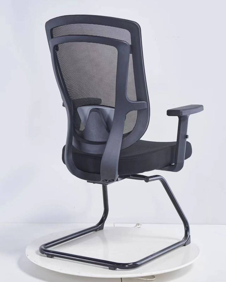 Visitor Office Chairs - Mesh Backrest - Black Colou