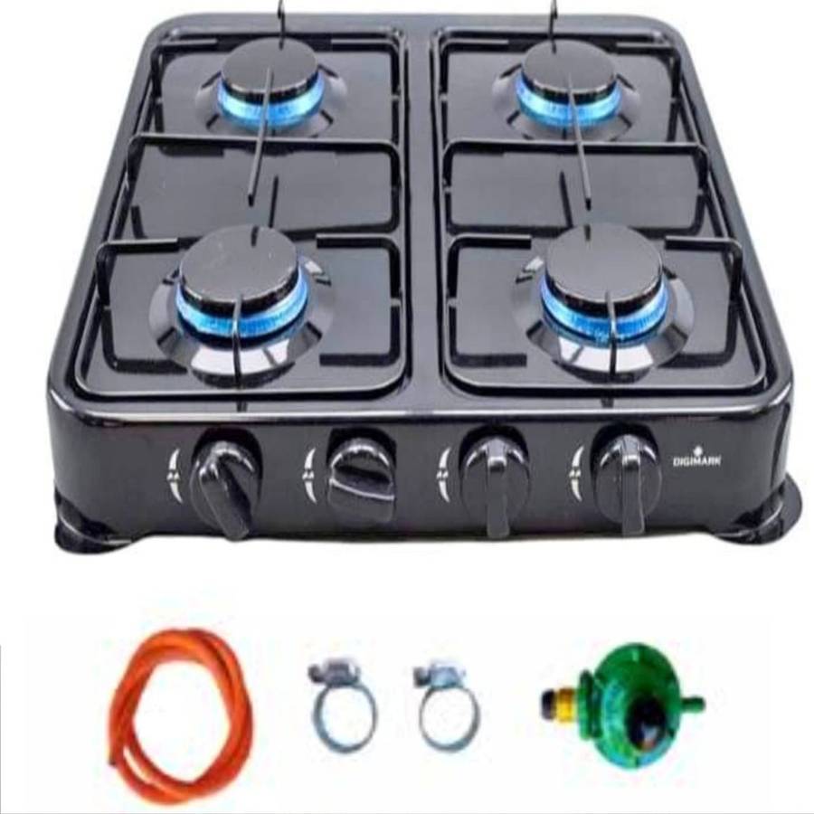 Digimark Stainless Steel 4-Burner Gas Stove