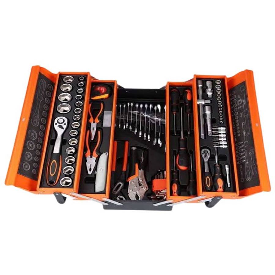 85-Piece Dual Drive Tool Set with Heavy-Duty Metal Box