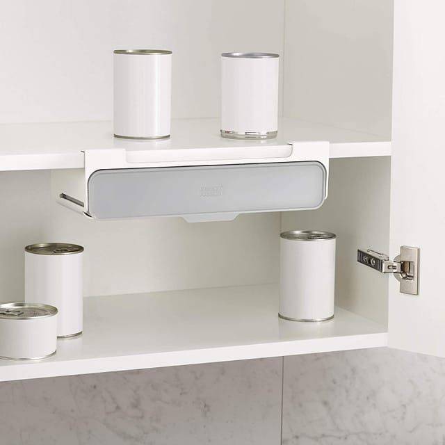 Under Shelf Spice Rack with 6 Jars