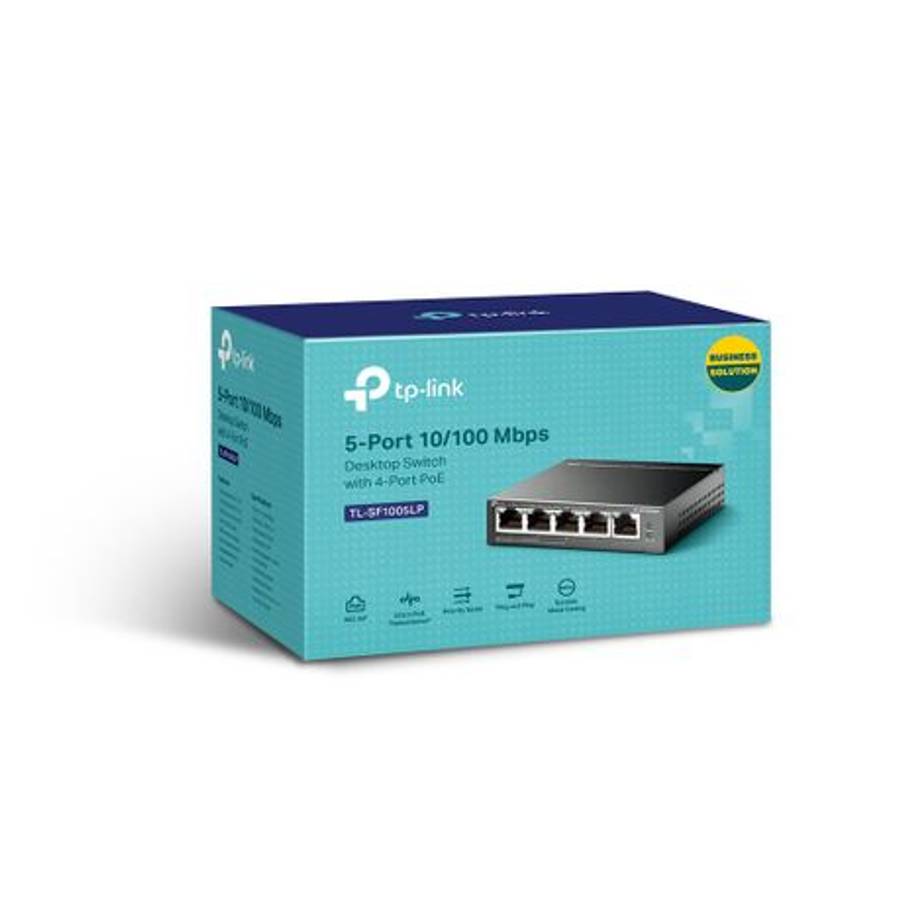 Tp-Link - 5-Port 10/100Mbps Desktop Switch with 4-Port PoE - Tp-Link - 5-Port 10/100Mbps Desktop ...