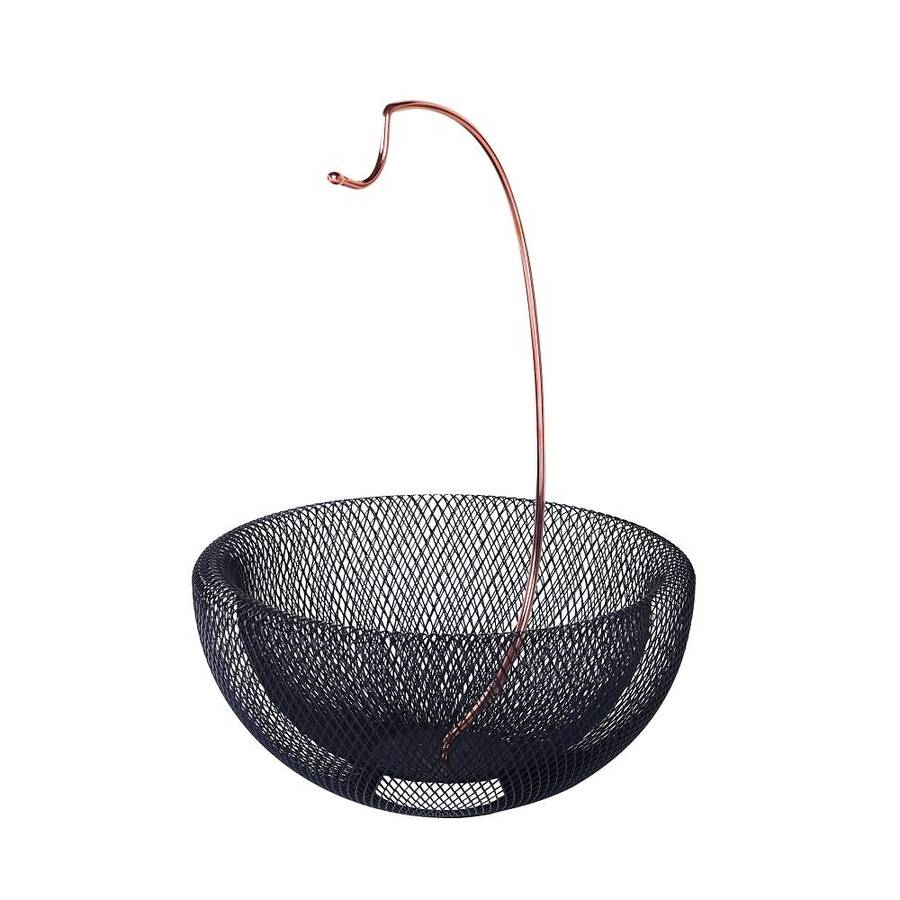 Berlinger Haus 29cm Fruit Basket with Banana Holder - Black Rose Collection (SKEWED)