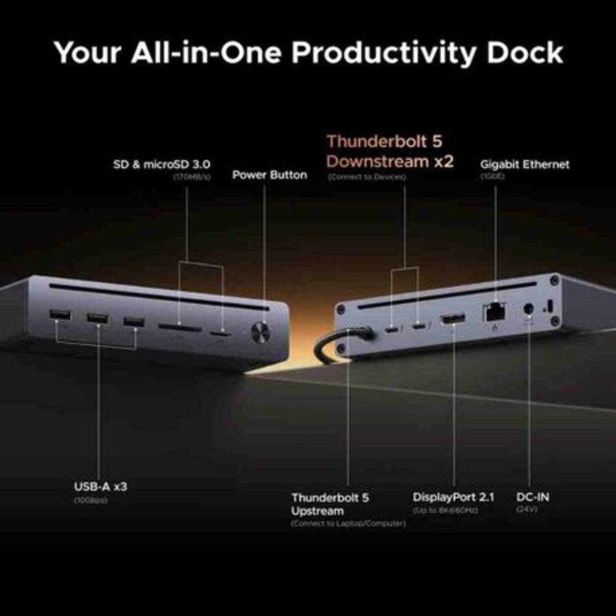 Ugreen - Revodok Maxidok 10-in-1 Thunderbolt 5 Docking Station - Ugreen - Revodok Maxidok 10-in-1...