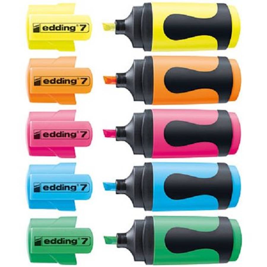 Edding - 7/5 Mini Highlighter Set 5 Pcs. - Edding - 7/5 Mini Highlighter Set 5 Pcs.