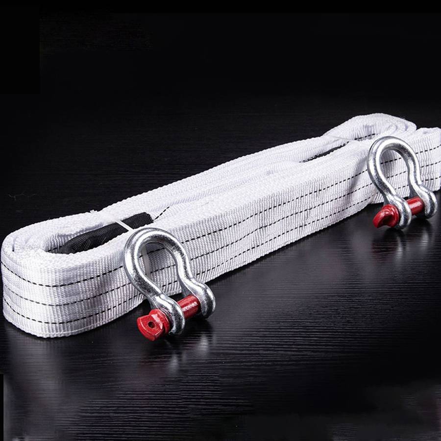 Outdoor Traction Rope 5m Emergency Traction Rope with D-ring Shackle