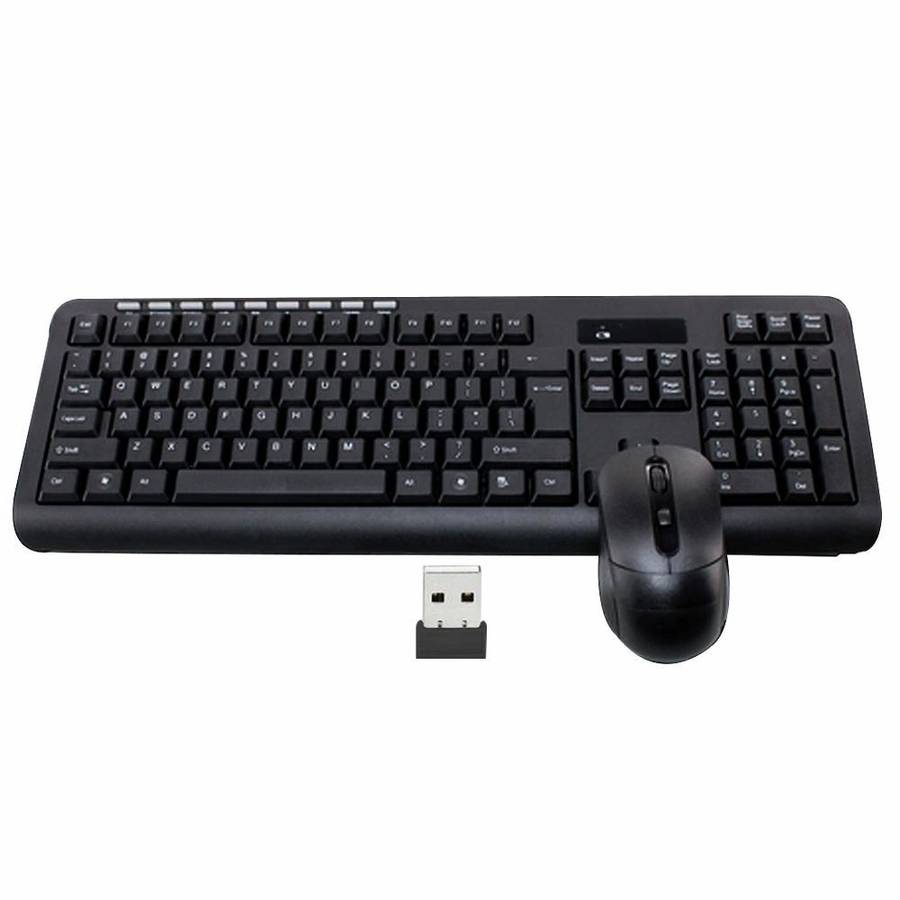 Techme HK6800 Wireless Keyboard & Mouse Set Combo - Open Box