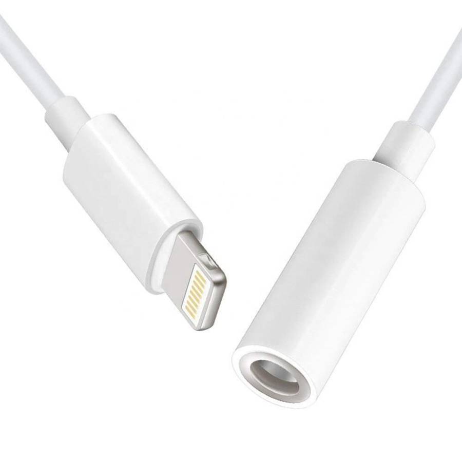 Lightning to Headphone Jack 35mm Aux Adapter for iPhone