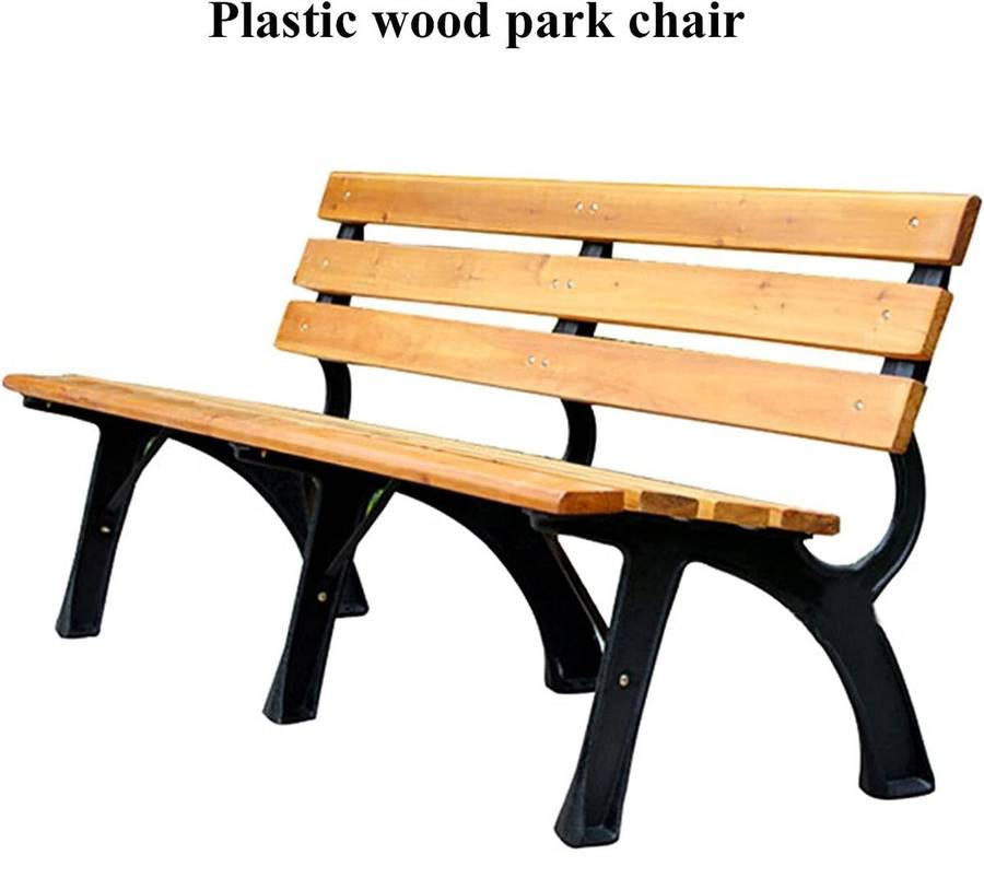 Wooden Outdoor Curved Garden Bench