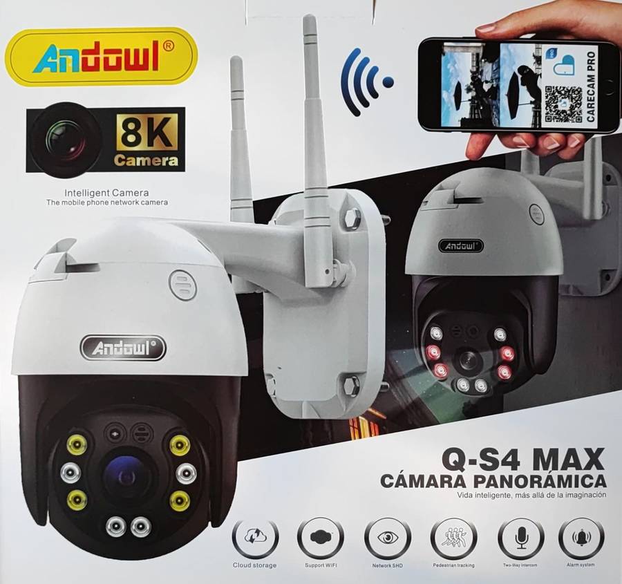 Andowl Q-S4 Full HD 4K Wireless Smart Camera - Waterproof Outdoor WiFi CCTV