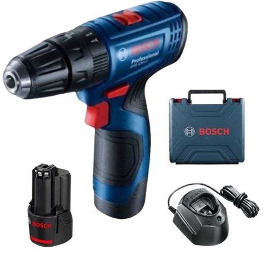 Bosch - Cordless Impact Drill Driver Kit - 12V (GSB 120-LI) - Bosch - Cordless Impact Drill Drive...