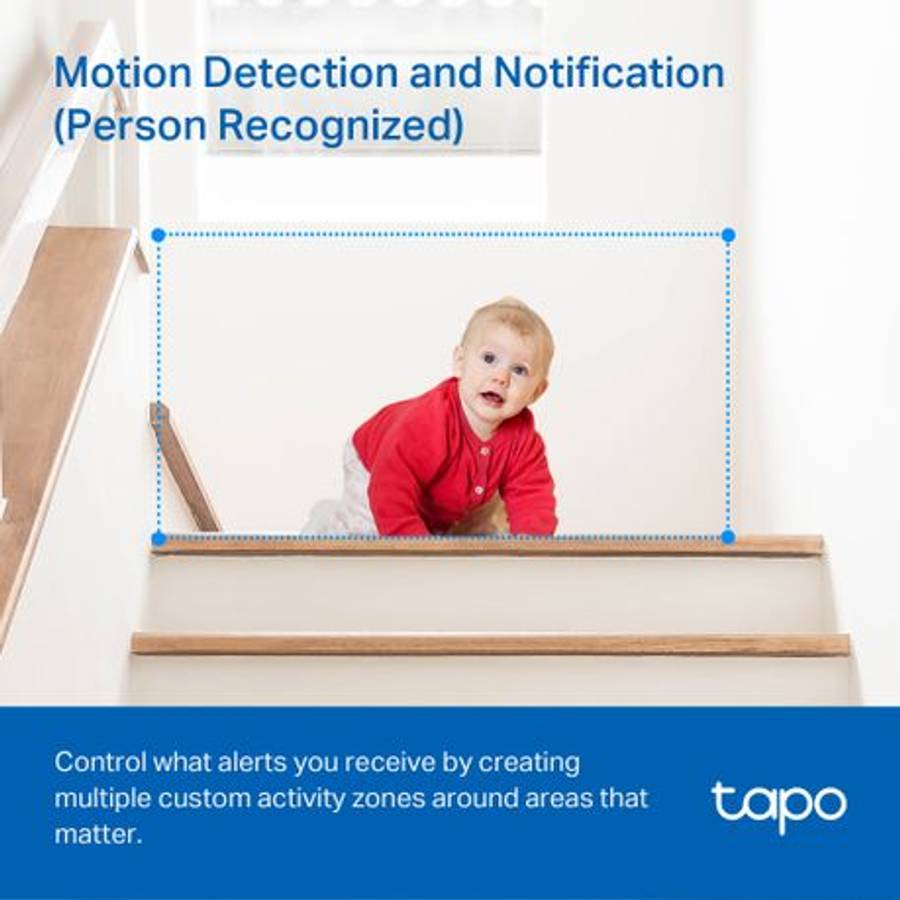 Tp-Link - Tapo TC71 2K Pan/Tilt Home Security Tracking Wi-Fi Camera - Tp-Link - Tapo TC71 2K Pan/...