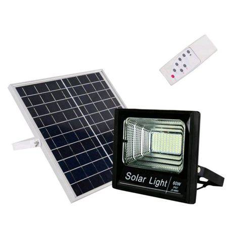 Ecomlight 60W Premium Solar LED Flood Light with Remote - 4 Pack