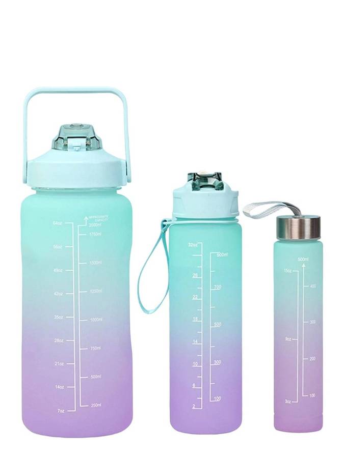 Motivational Water Bottles - 3 Piece
