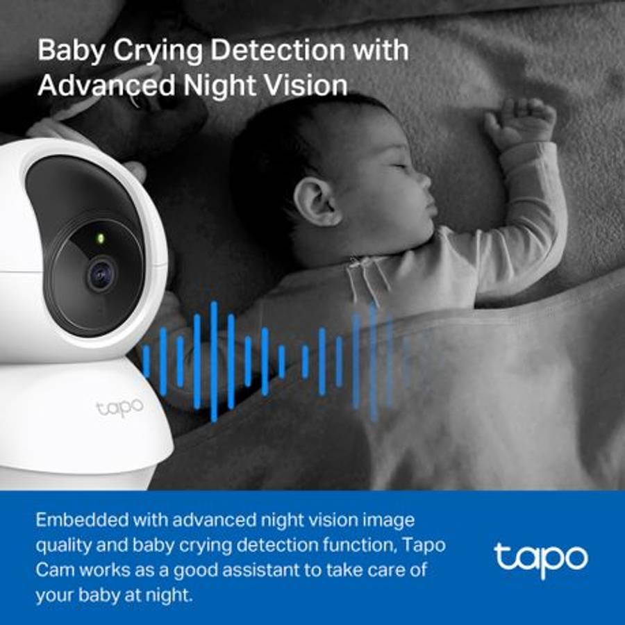 Tp-Link - Tapo C210P2 (2-Pack) Pan/Tilt 2K 3MP Wi-Fi Security Camera - Tp-Link - Tapo C210P2 (2-P...