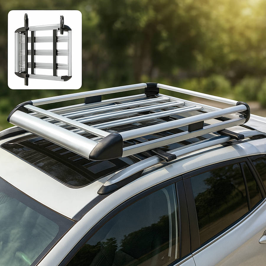 1.6M Roof Cargo Basket - Universal Car Luggage Carrier