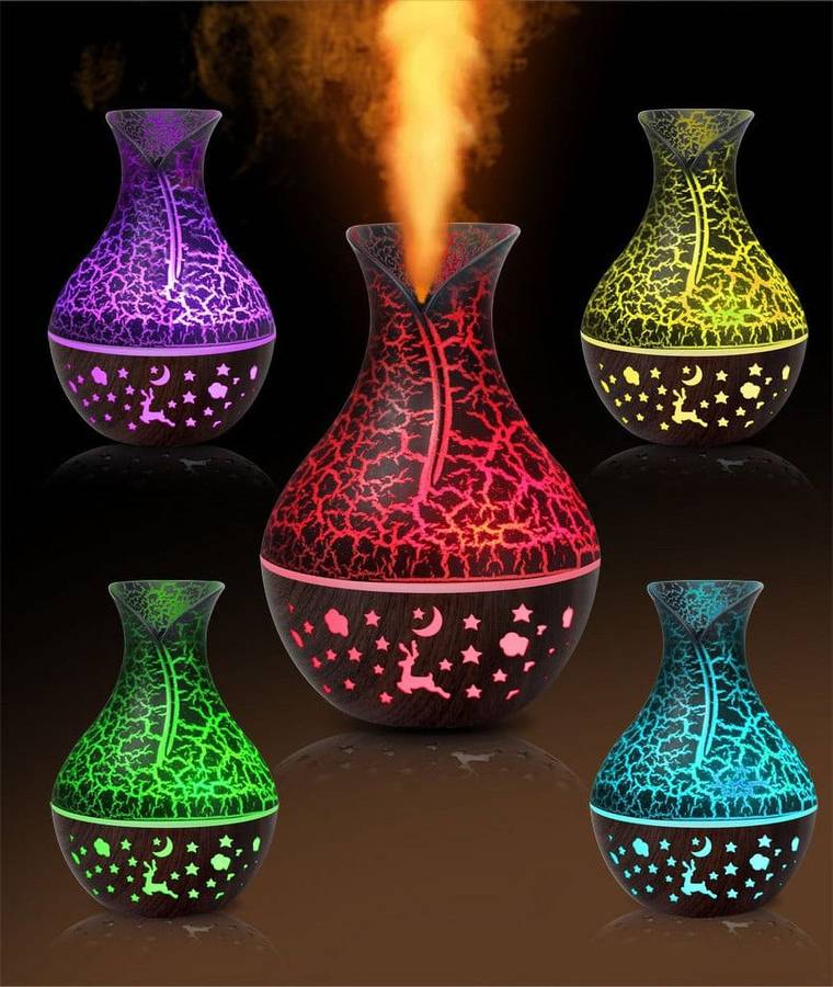 Mini Usb Aroma Diffuser Humidifier With 7 Colour Changing LED