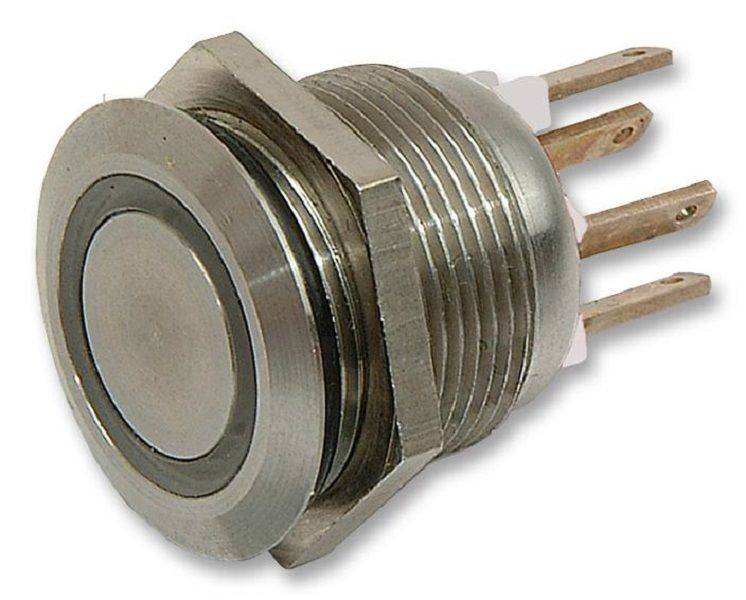 Bulgin Limited (MPI002/28/D1) Vandal Resistant Switch,19.2 mm