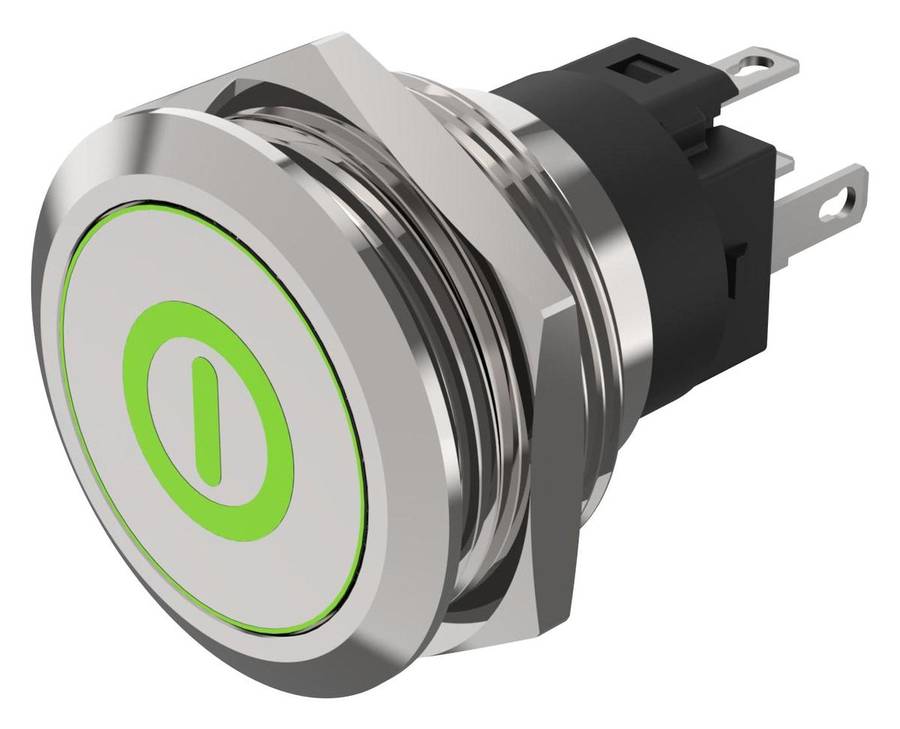EAO (82-6151.1A34.B001) Vandal Resistant Switch, 82 Series, 22 mm