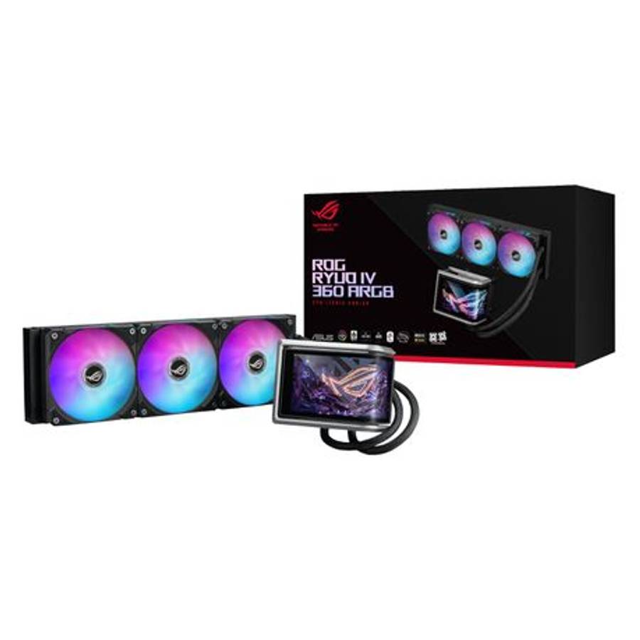 Asus - ROG Ryuo IV 360 ARGB Liquid CPU Cooler - Asus - ROG Ryuo IV 360 ARGB Liquid CPU Cooler