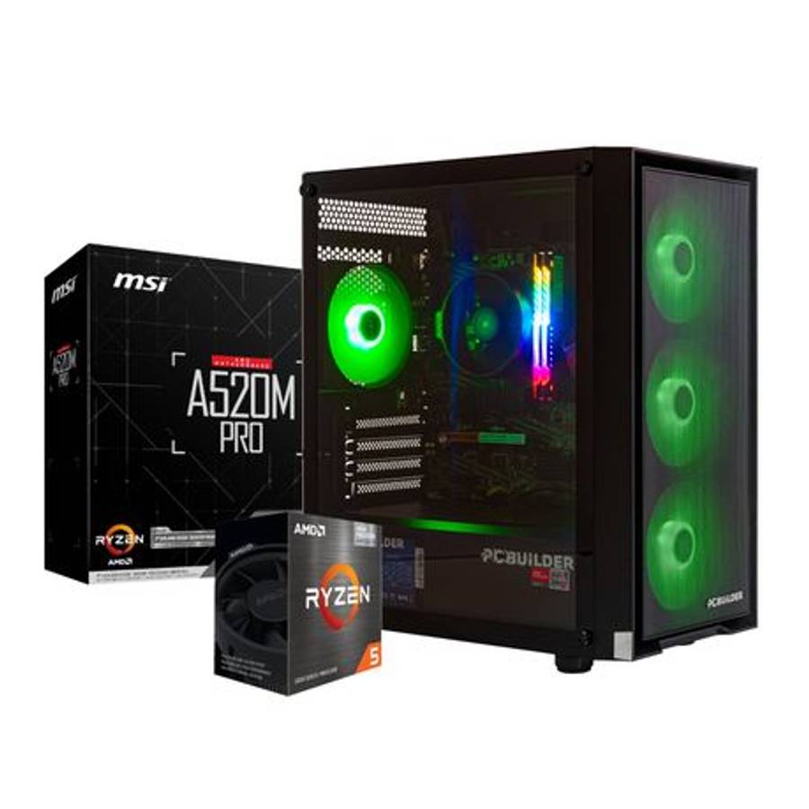PCBuilder - Ryzen 5 5600GT Defender Windows 11 Gaming PC - PCBuilder - Ryzen 5 5600GT Defender Wi...