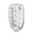 Baby Nest,Baby Lounger Co-Sleeping Baby Bassinet for Bed Newborn Lounger - Yellow-Blue-Star