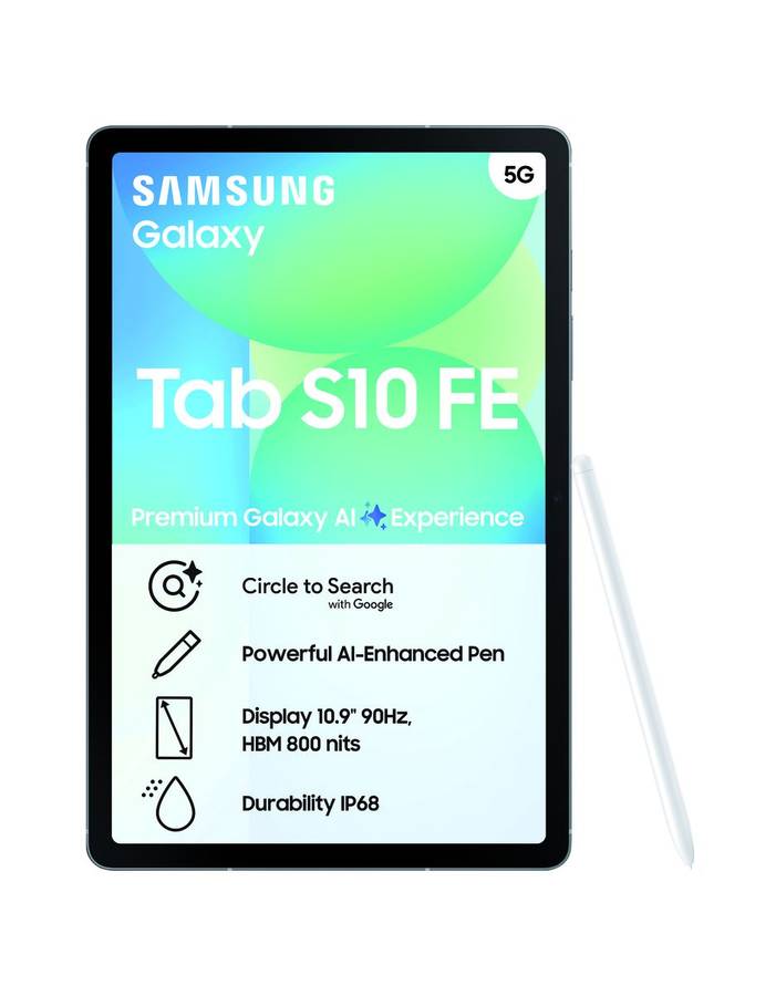 Samsung Galaxy Tab S10 FE 5G (8GB RAM + 128GB Storage)  Brand New | Mixed Colours