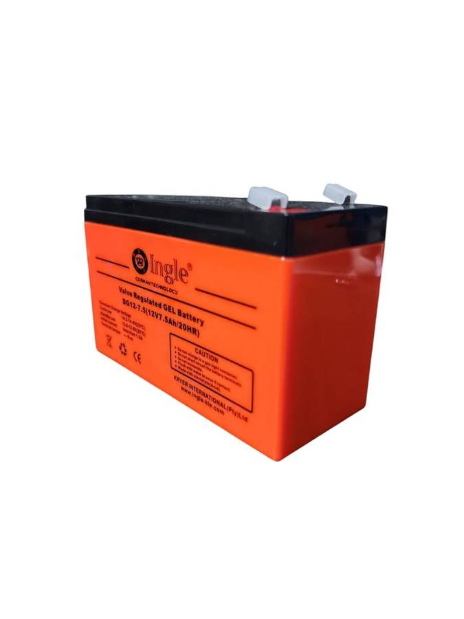 Ingle 7.5AH 12V Alarm/Gate/Energizer Gel Battery