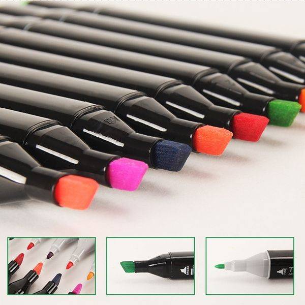 JD 48PCS Color Sketch Art Markers set