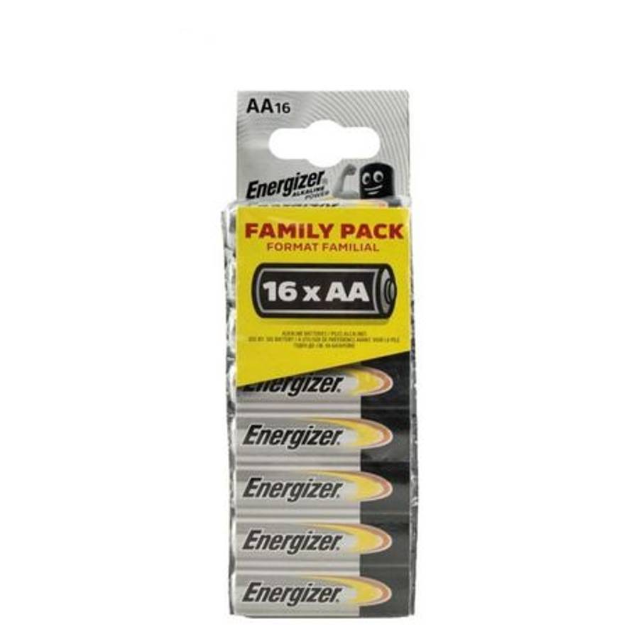 Energizer - 1.5v Power Alkaline AA Battery Pack 16 - Energizer - 1.5v Power Alkaline AA Battery P...