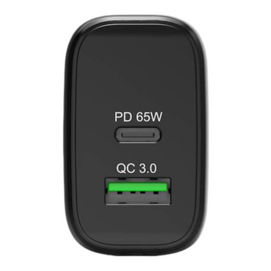 Port - Connect Type-C & USB-A 65W GaN Fast Charger - Port - Connect Type-C & USB-A 65W GaN Fast C...