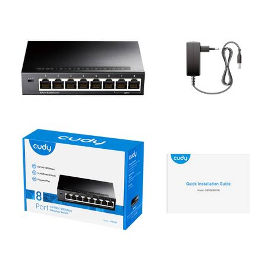 Cudy - 8 Port Gigabit Desktop Switch - Cudy - 8 Port Gigabit Desktop Switch