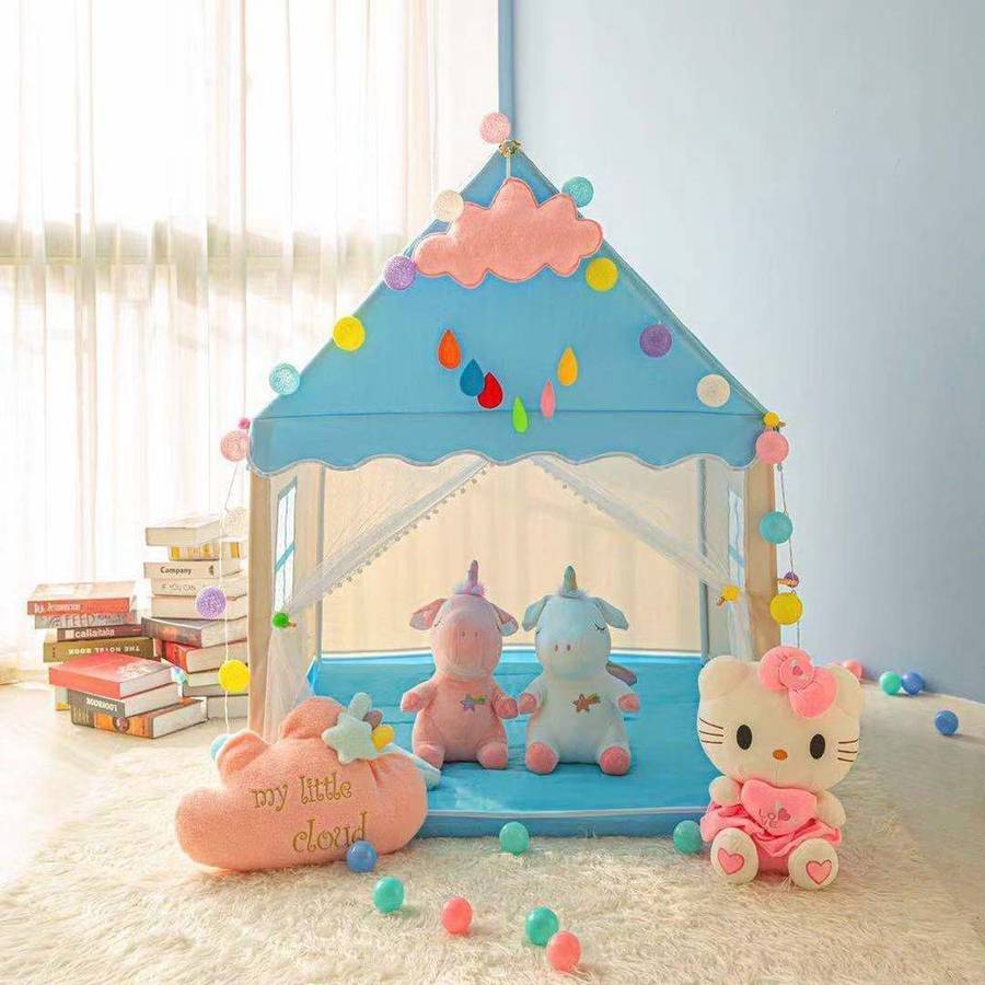 Fun Kids Indoor Outdoor Large Space Tent Playhouse